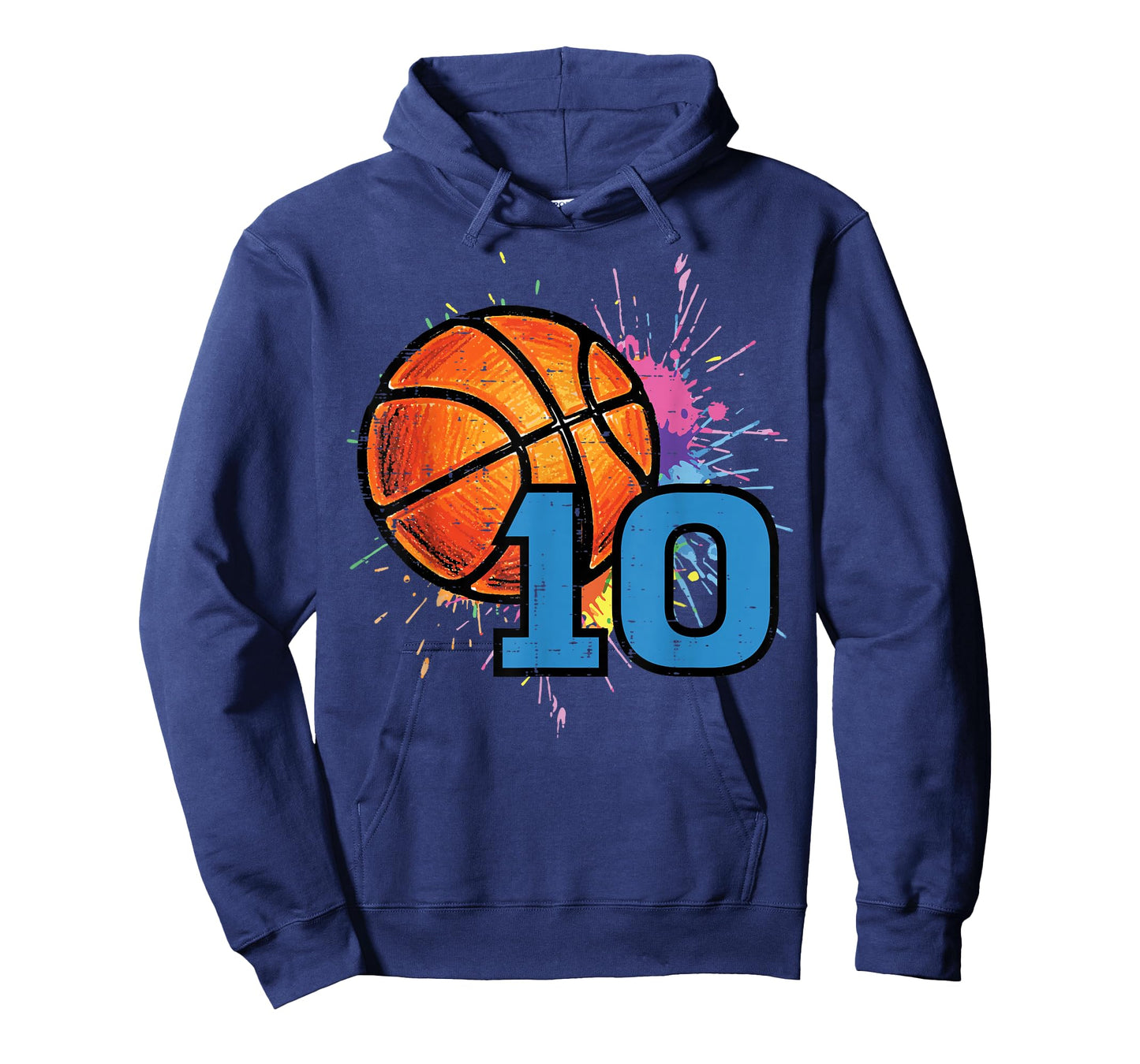 10th Birthday Basketball 10 Year Old Bday Player Boys Kids T-Shirt