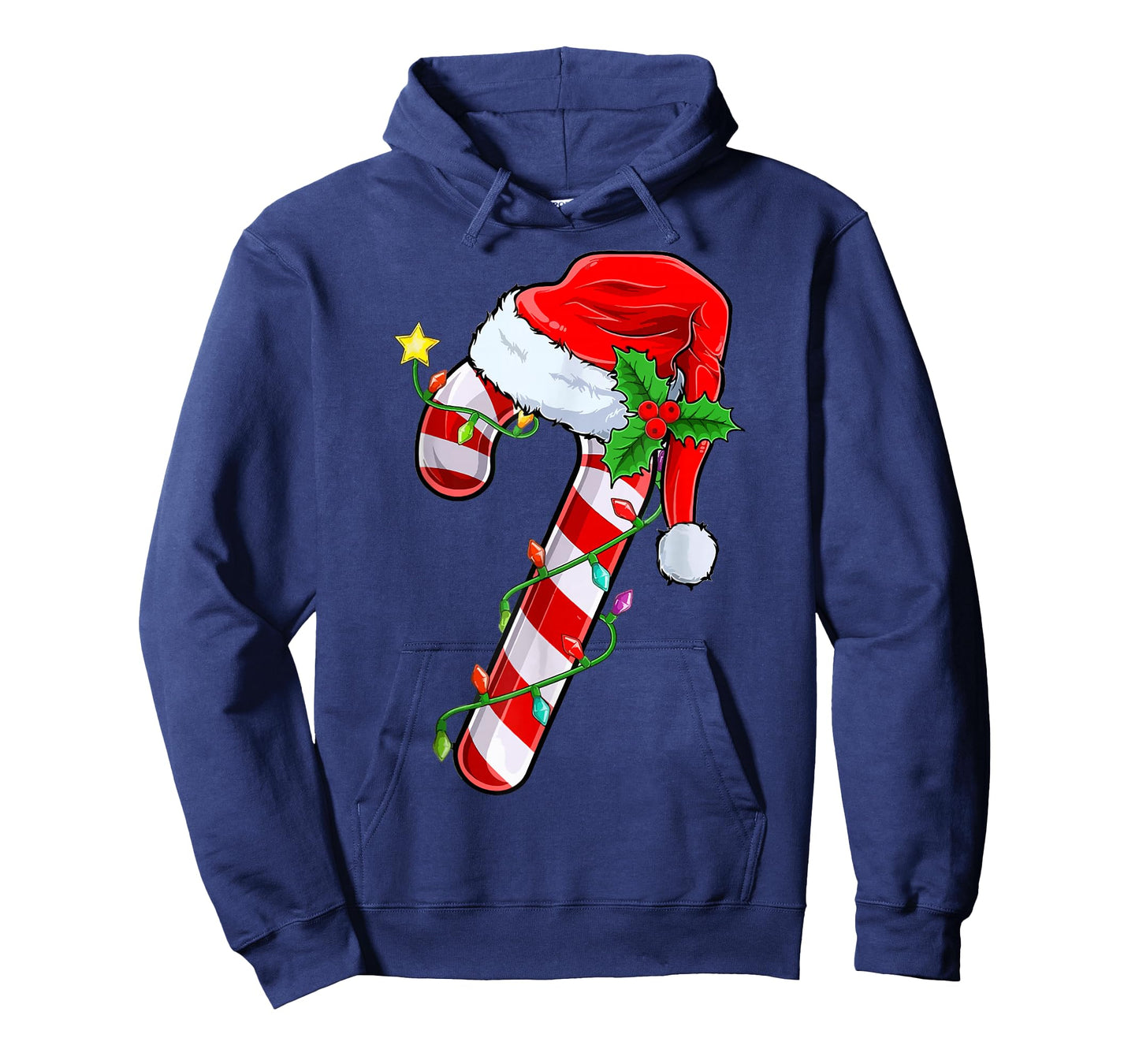 Christmas Candy Cane Santa Xmas Kids Toddler Youth Women Men T-Shirt