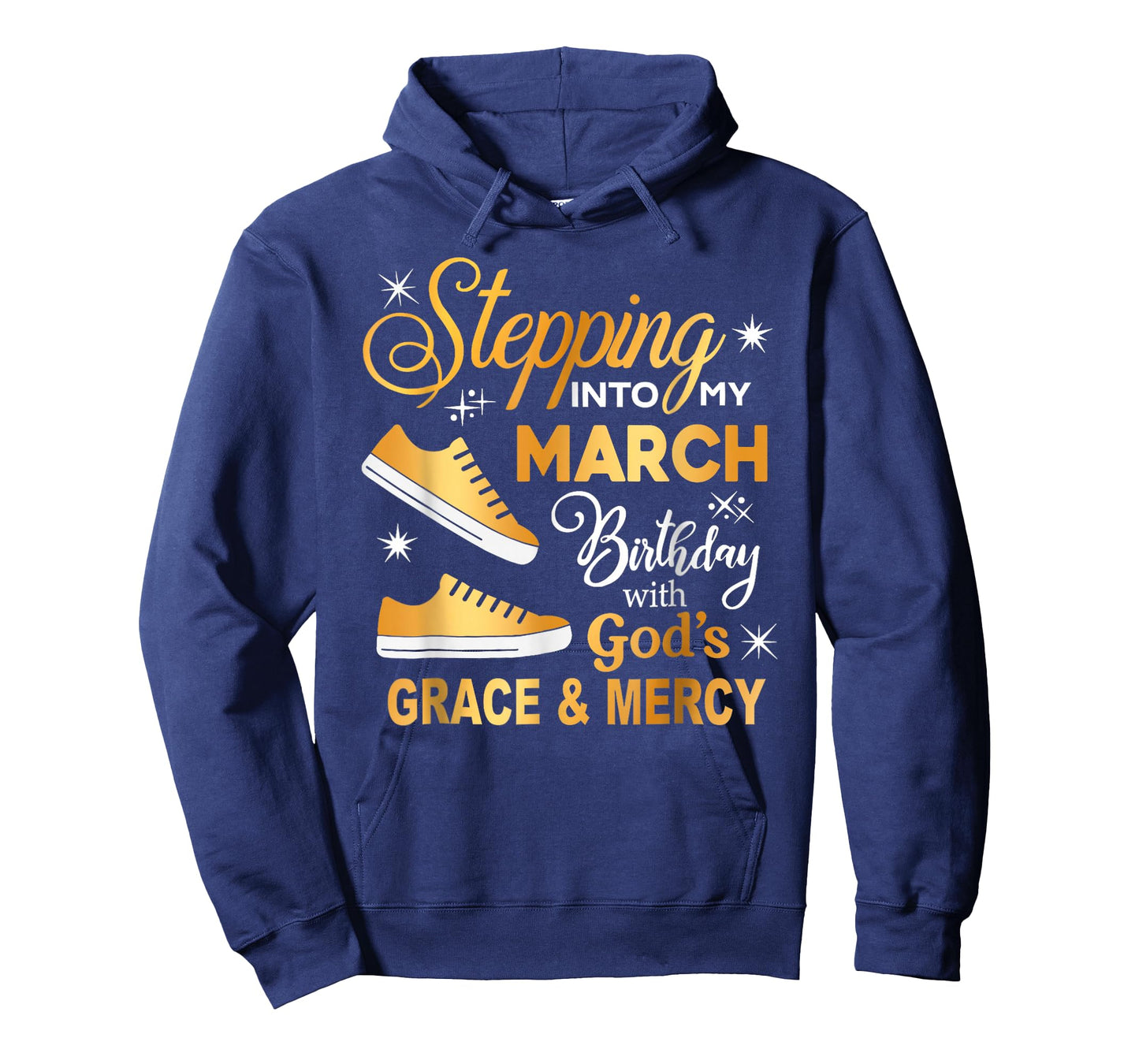 Stepping Into My March Birthday with God Grace Mercy Women T-Shirt