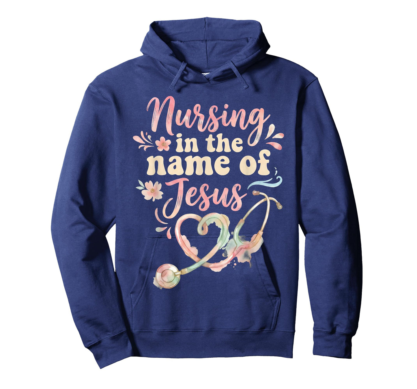Nursing in The Name of Jesus Christian Nurse T-Shirt