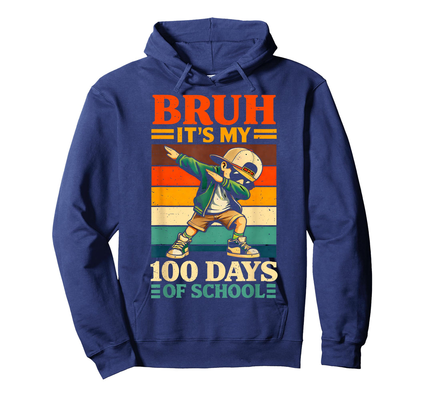 Bruh Its My 100 Days of School Dabbing Boy Men Kid T-Shirt