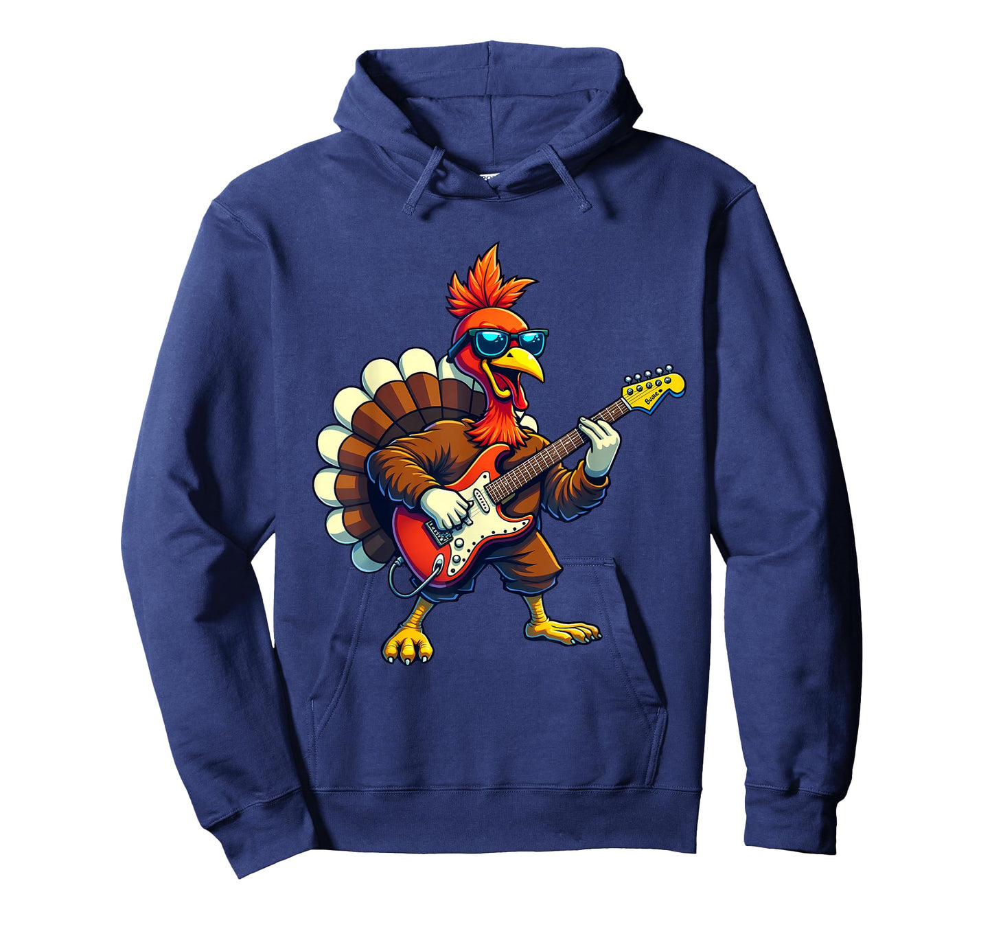 Guitar Turkey Thanksgiving Turkey Funny Guitar Turkey T-Shirt