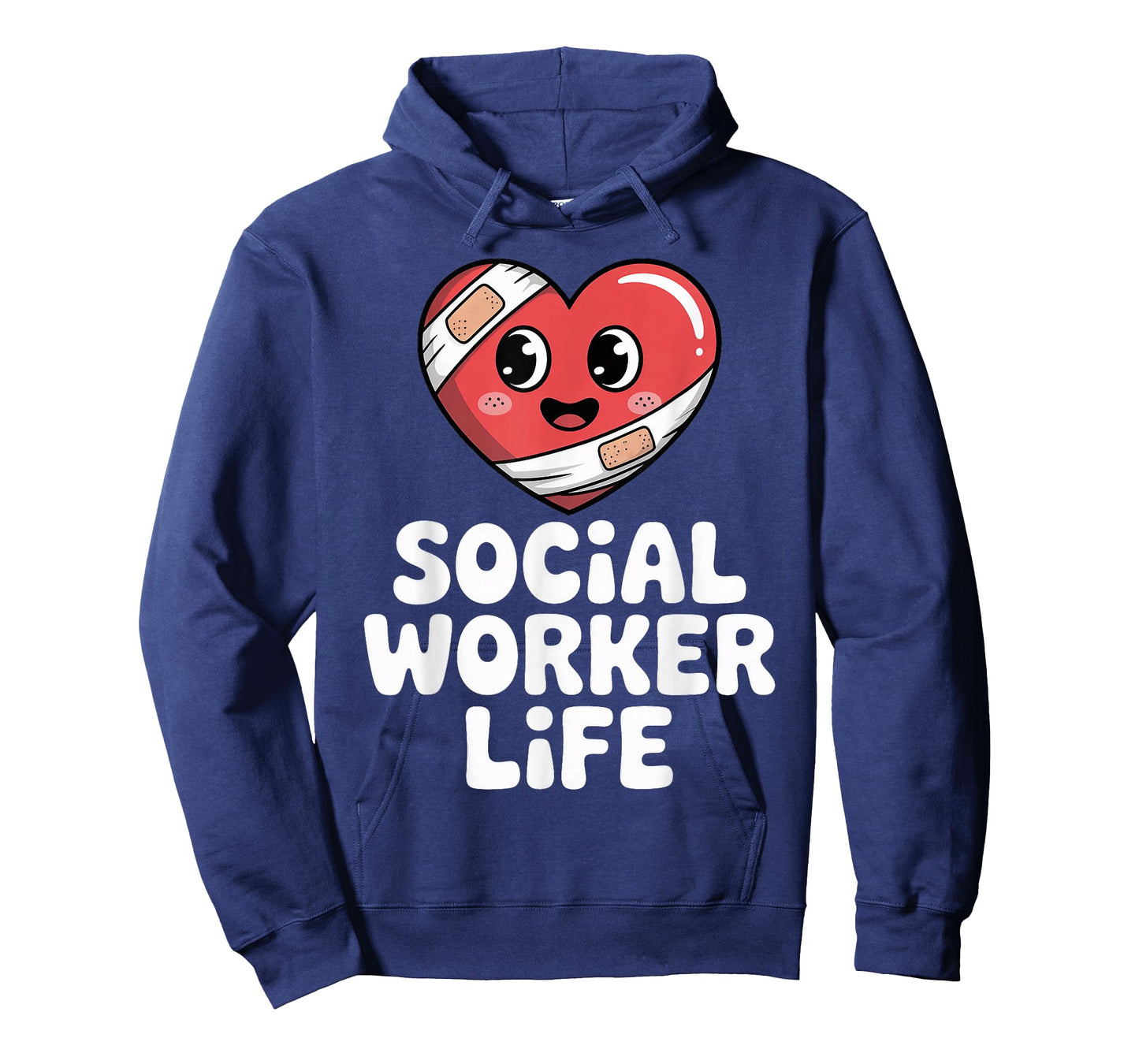Social Worker Life Heart Character Caring Graphic T-Shirt