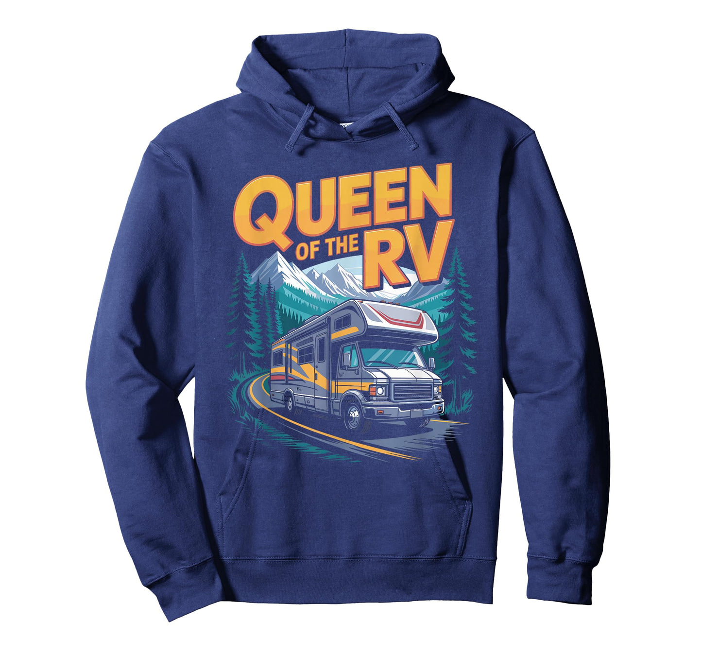 Queen of The RV Outdoor Mountain Road Trips Van Motorhome RV T-Shirt