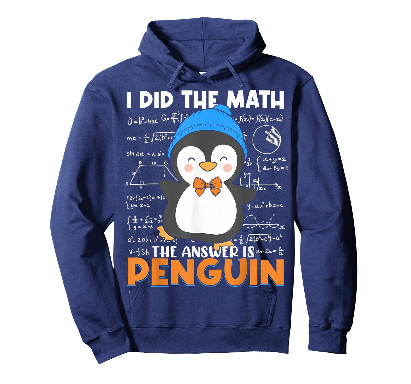 I Did The Math The Answer is Penguin Funny Math Teacher Kid T-Shirt