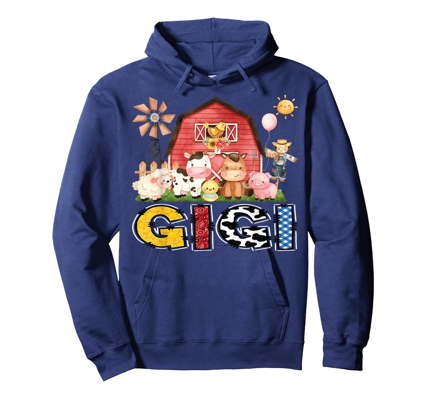 Gigi Farm Cow Birthday Boy Matching Family Party T-Shirt