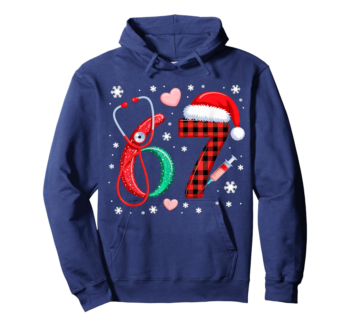 Funny 67 Meme Nurse Six Seven Nursing Festive Christmas T-Shirt