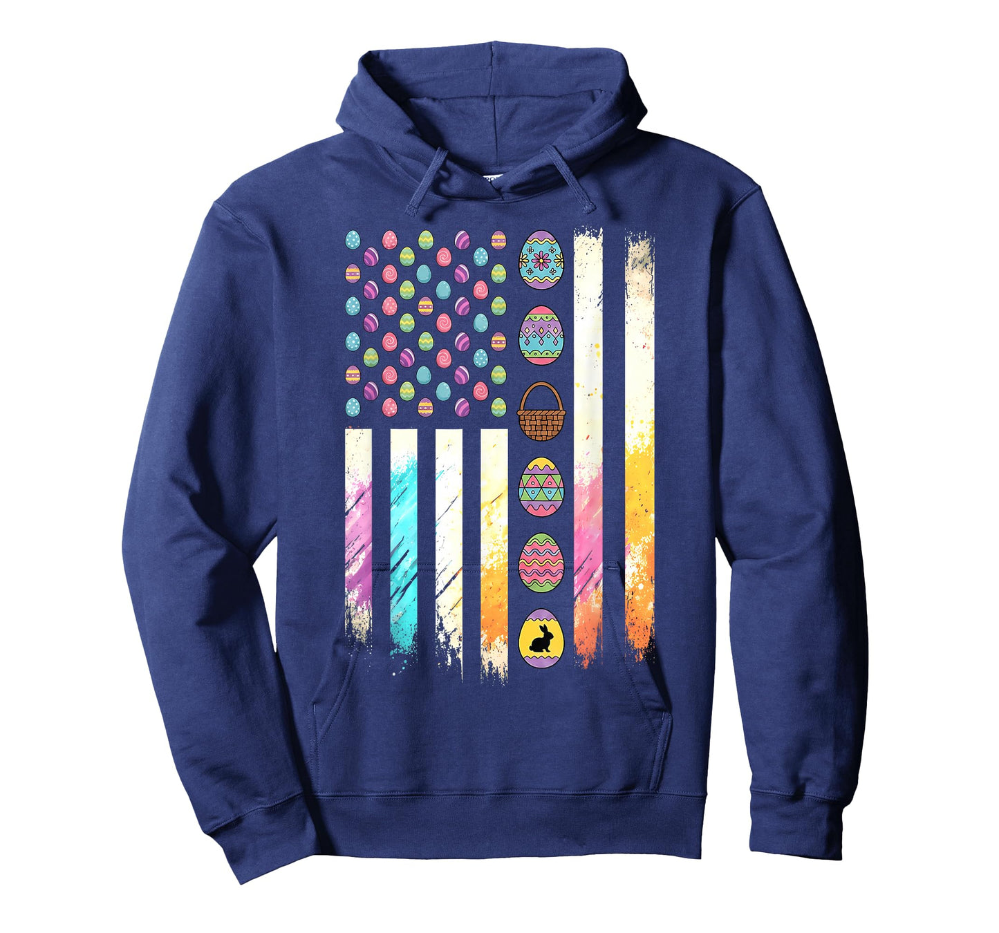 Men Women Easter Patriotic American Flag Easter Men Women T-Shirt