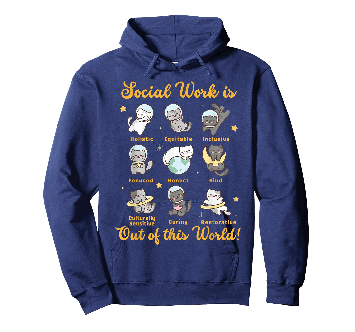 Social Worker Cat Funny Saying Cats Meme Social Work Month T-Shirt