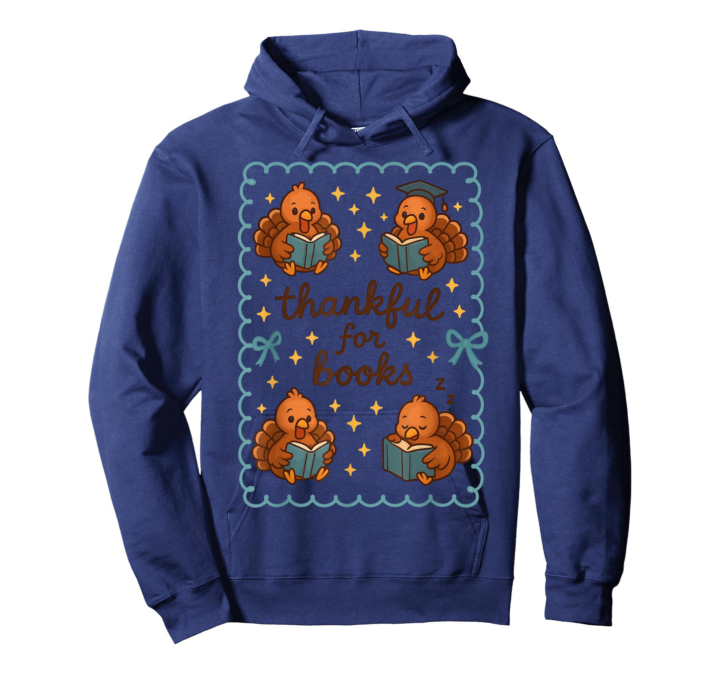 Thankful for Books Turkey Reading Book Lovers Fall Teacher T-Shirt