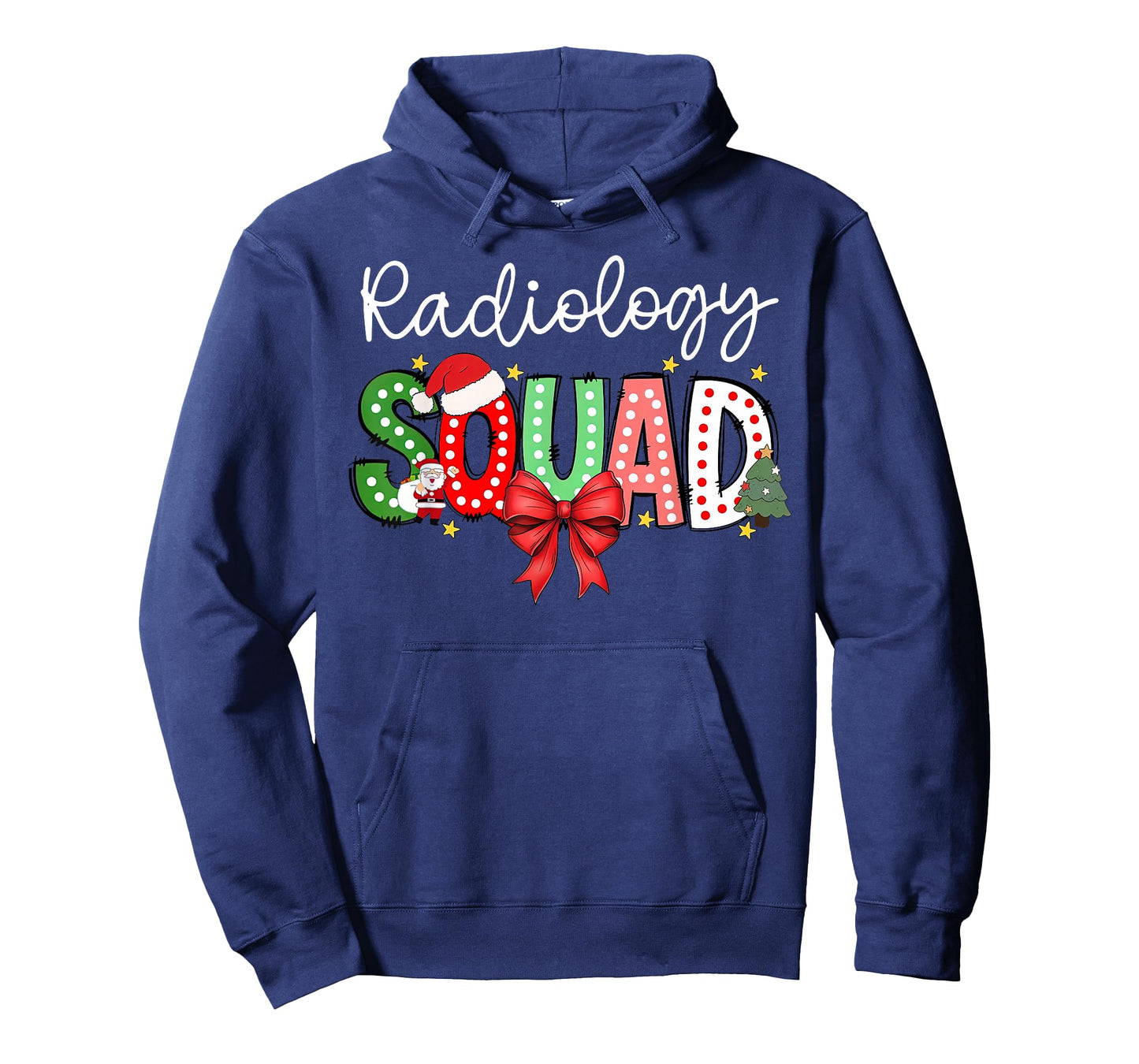Radiology Squad Santa Christmas Coquette Bow X-ray Rad Tech T-Shirt