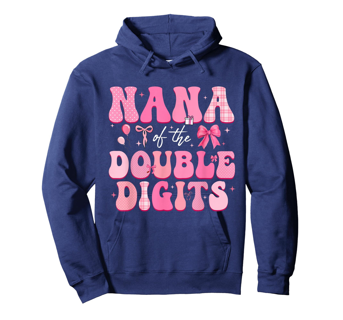 Nana of The Double Digits Cute Bow 10th Birthday Girl T-Shirt