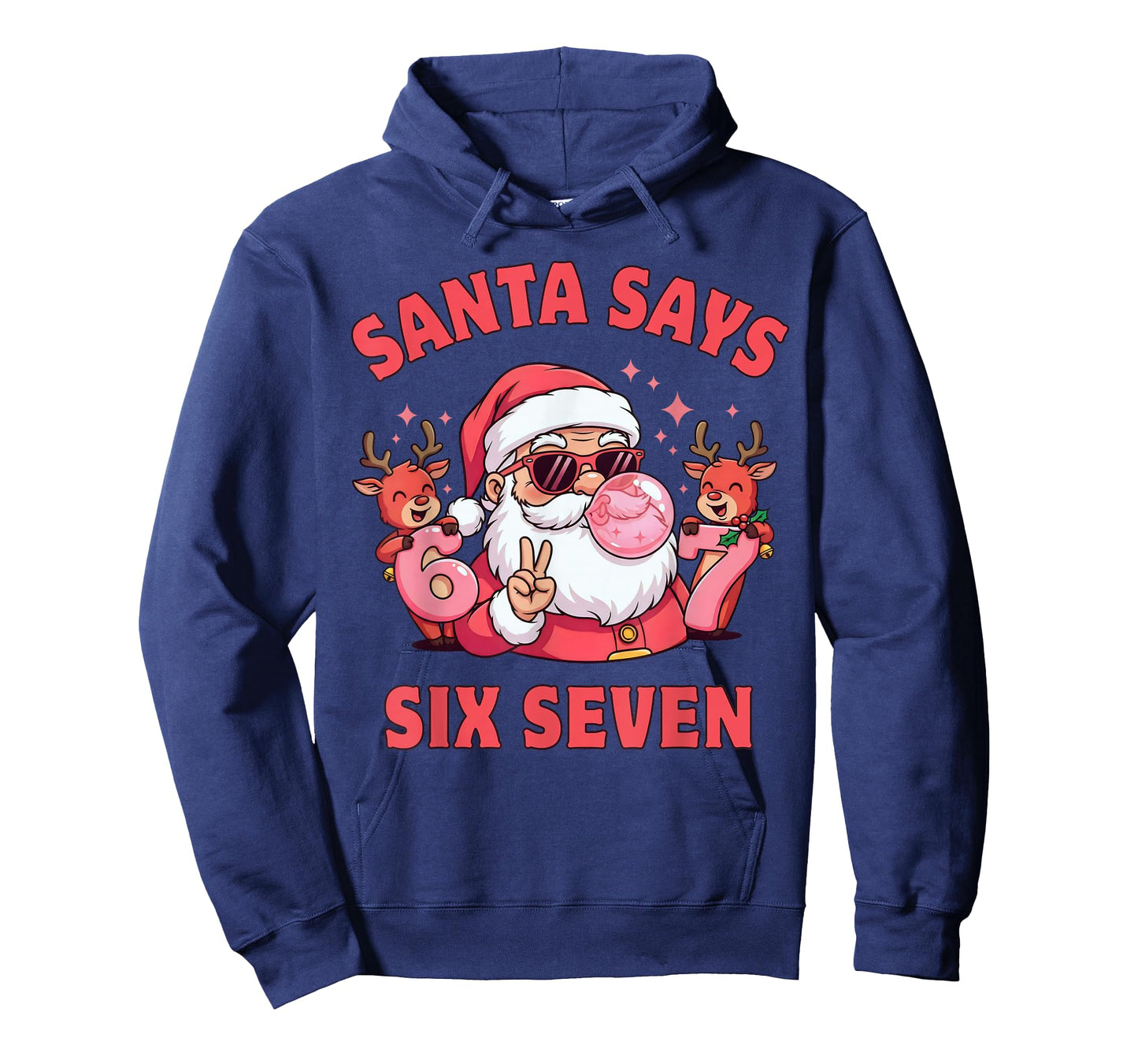 Santa Says 67 Funny Six Seven Xmas Meme Kids 6 7 Christmas T-Shirt