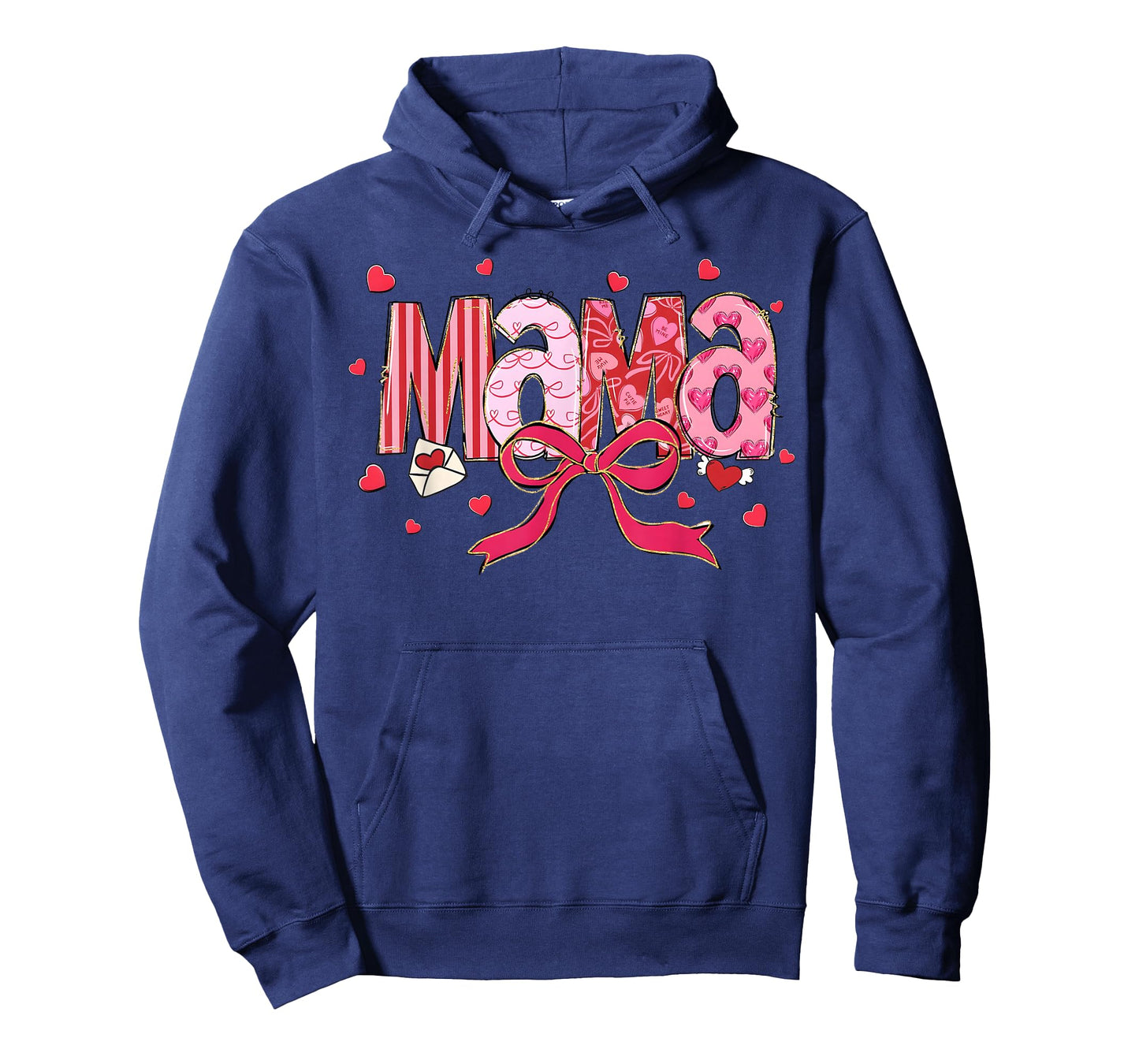 Valentine Mama Coquette Pink Bow Floral Mom Women Girl T-Shirt