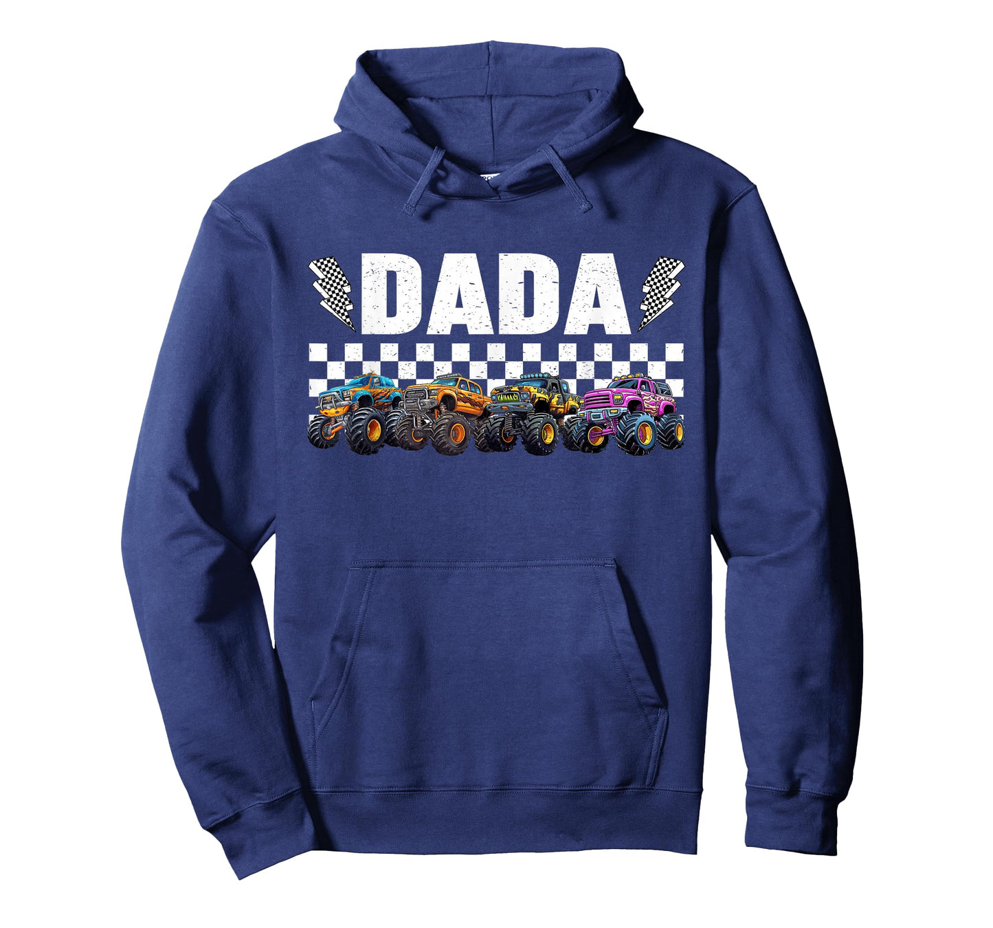 Dada Retro Monster Truck Family Crew Birthday Matching T-Shirt