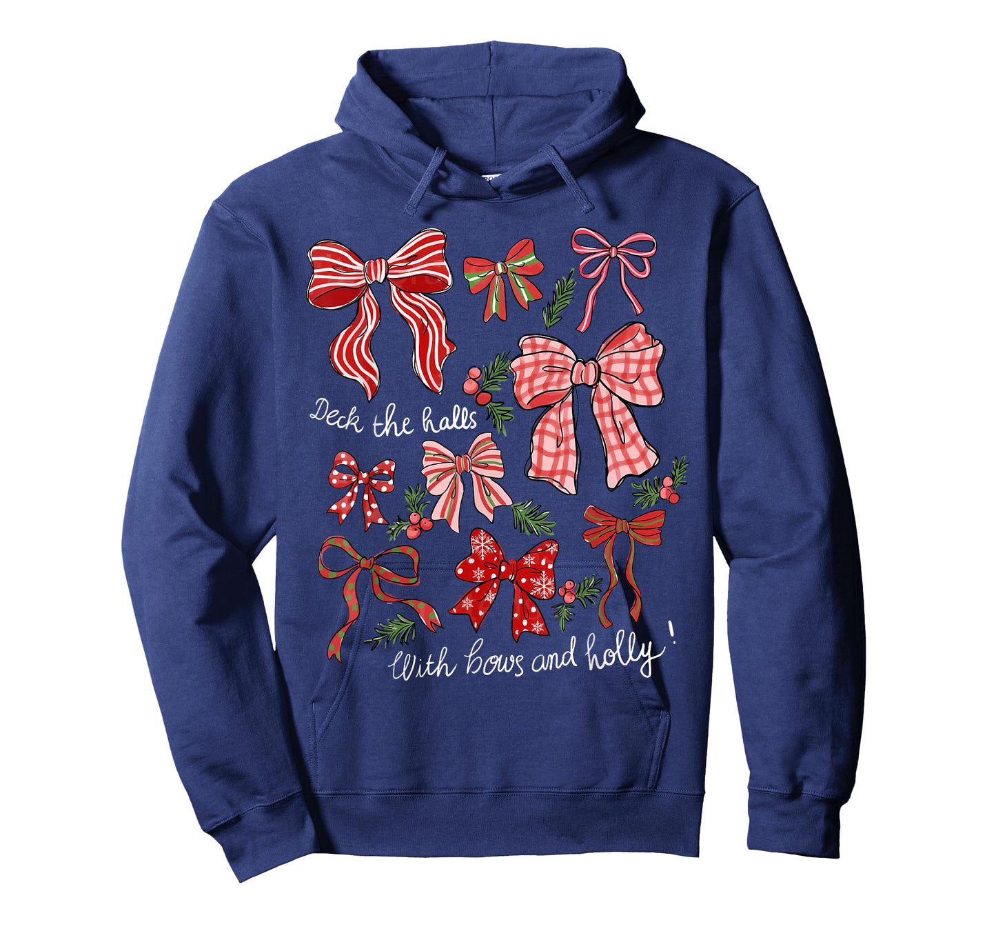 Deck The Halls with Bows & Holly Merry Christmas Holiday T-Shirt