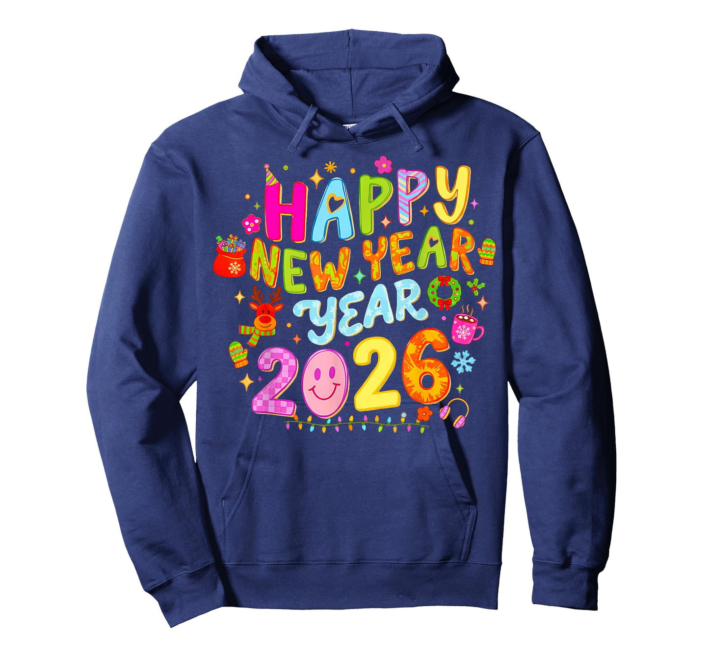 Happy New Year 2026 Funny Colorful Teacher and Student Gifts T-Shirt
