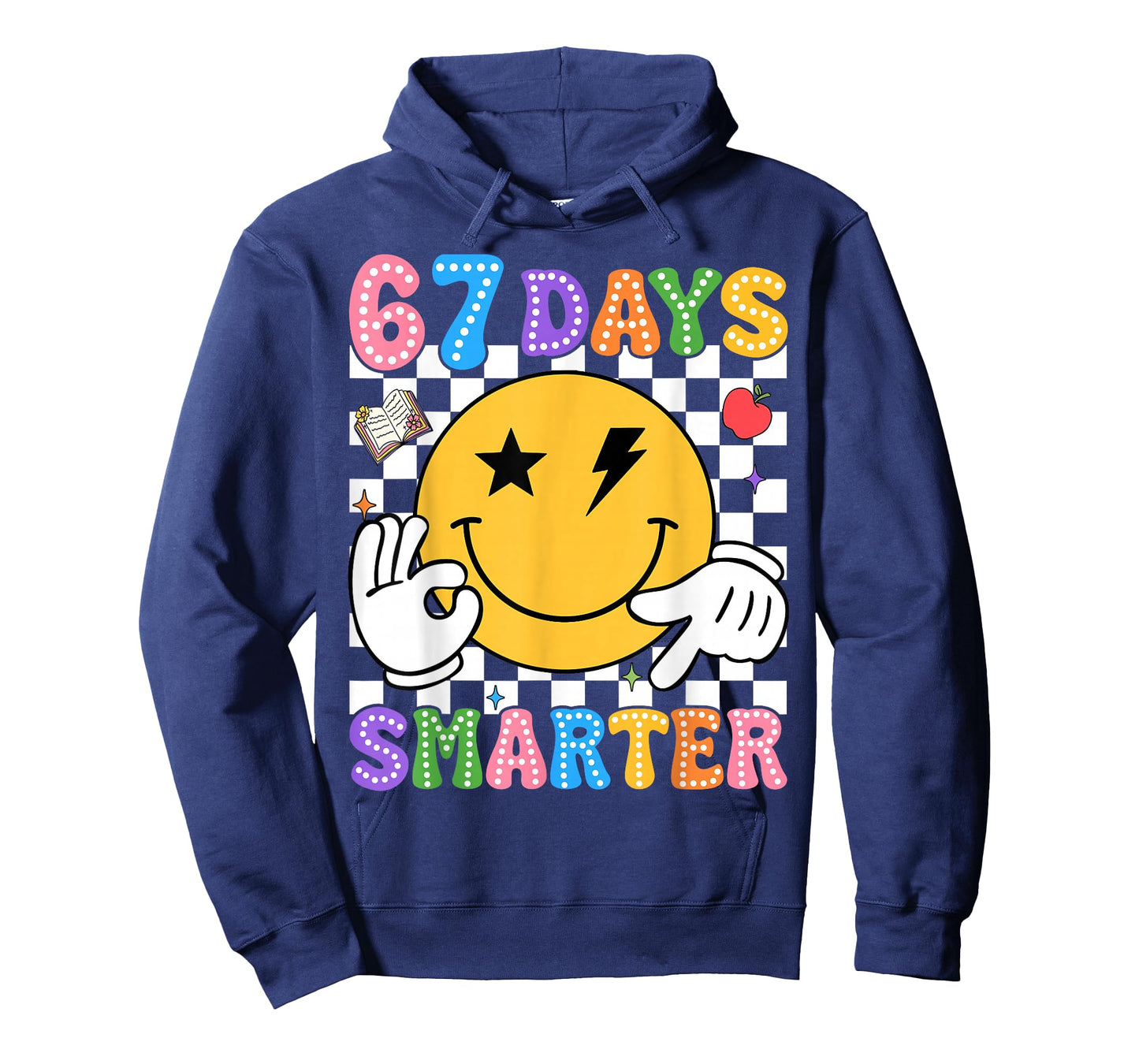 Groovy 67th Day of School Shirt 67 Days Smarter Teacher Kids T-Shirt