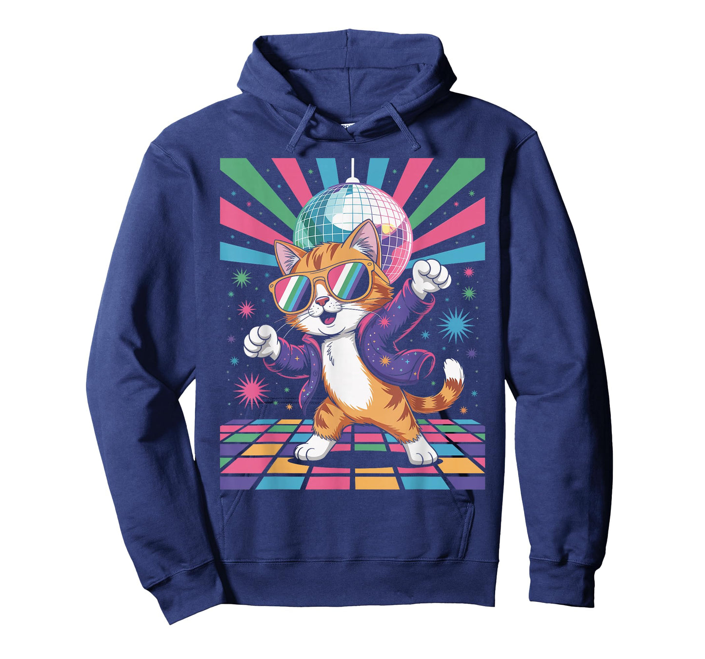 Cool Dancing Disco Cat 70s 80s Retro Style Funky Animals T-Shirt