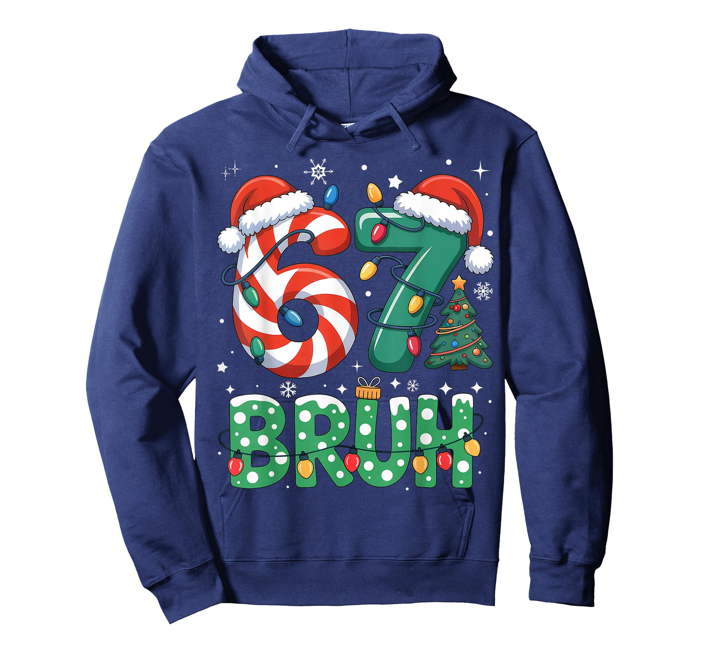 Bruh 67 Six Seven 6 7 Meme Christmas Funny Boy Girl Kids T-Shirt