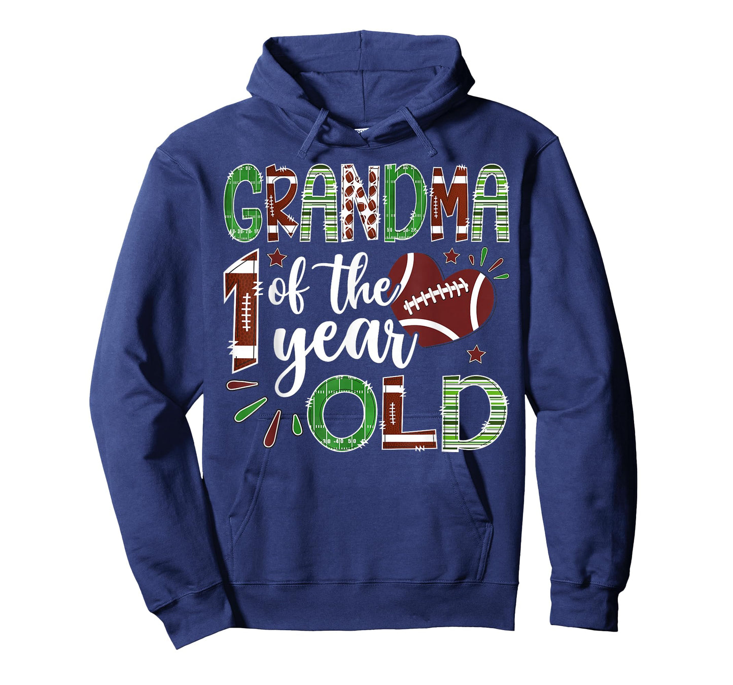 Grandma of The 1 Year Old Football First Birthday Boy T-Shirt