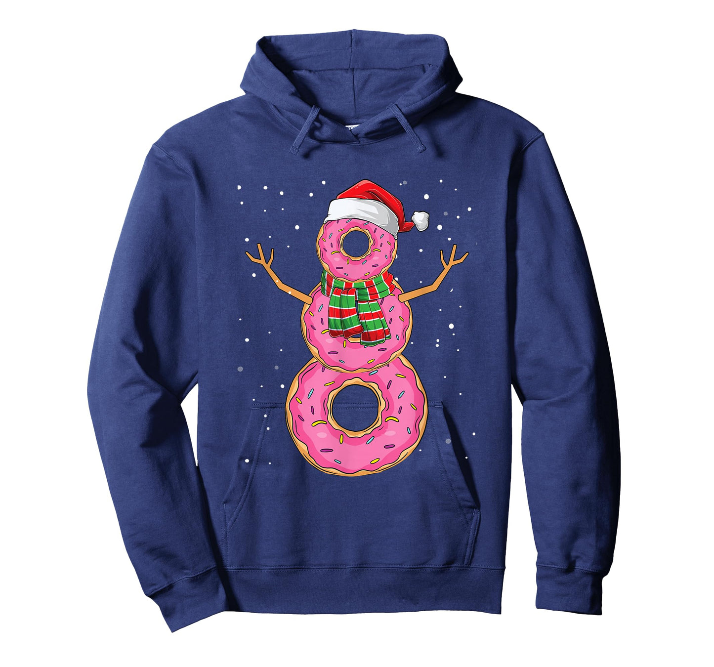 Snowman Donut Lover Xmas Baking Funny Doughnut Christmas T-Shirt