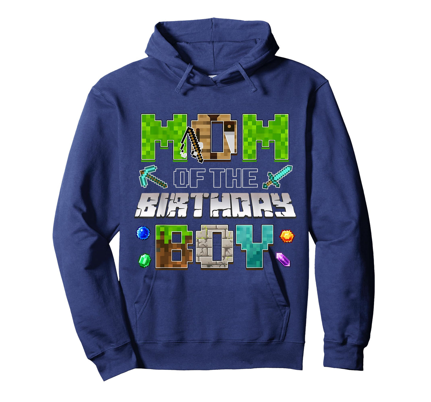 Mom of The Birthday Boy Funny Gaming Birthday Pixel Party T-Shirt