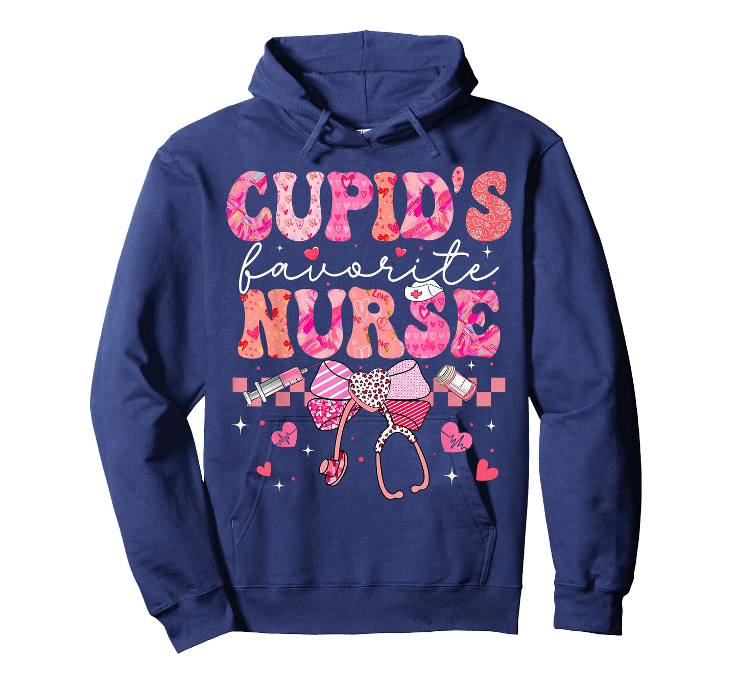 Valentines Day Cupid’s Favorite Nurse Heart Girl Women T-Shirt