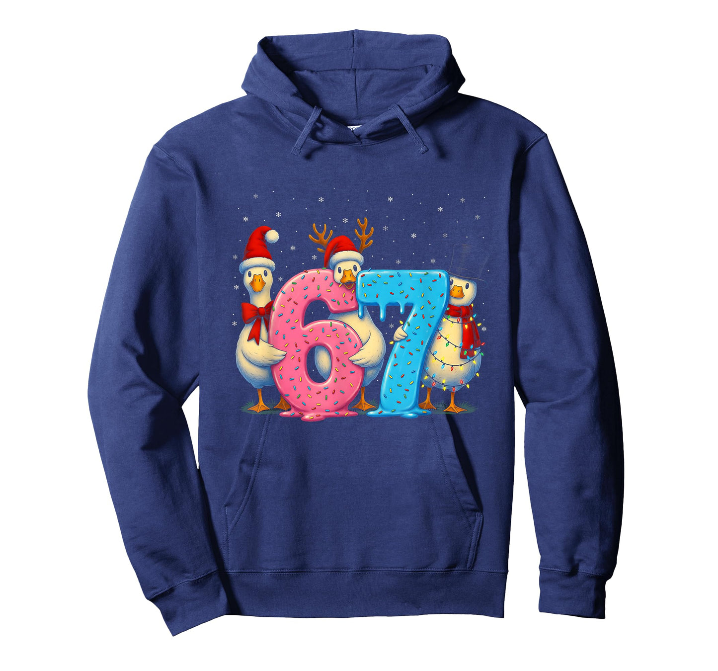 67 Ice Cream Drip Meme Funny Six Seven Goose Christmas T-Shirt