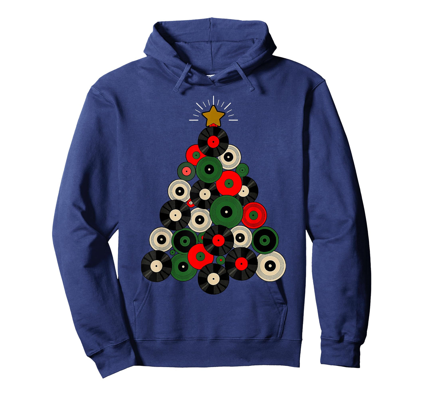 Vinyl Record Christmas Tree Men Boys Cool Holiday T-Shirt