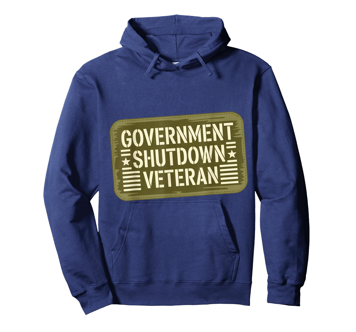 Government Shutdown Veteran Patch 2025 Survivor Employee T-Shirt