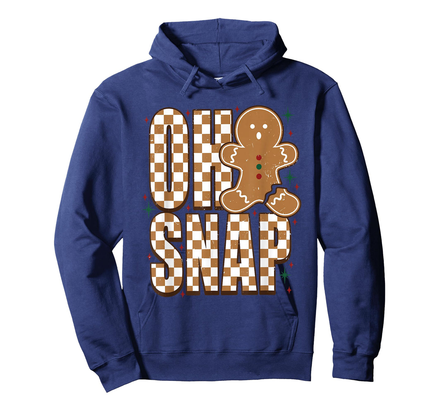 Oh Snap Christmas Checkered Gingerbread Xmas Pajama Outfit T-Shirt