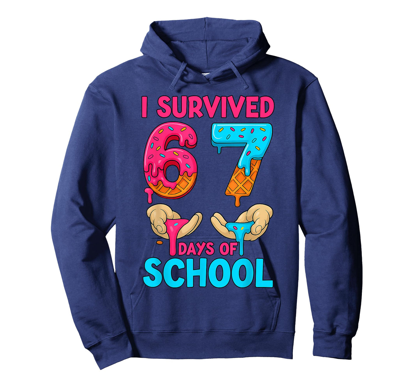 I Survived 67 Days of School Teachers Students 6 7 Six Seven T-Shirt