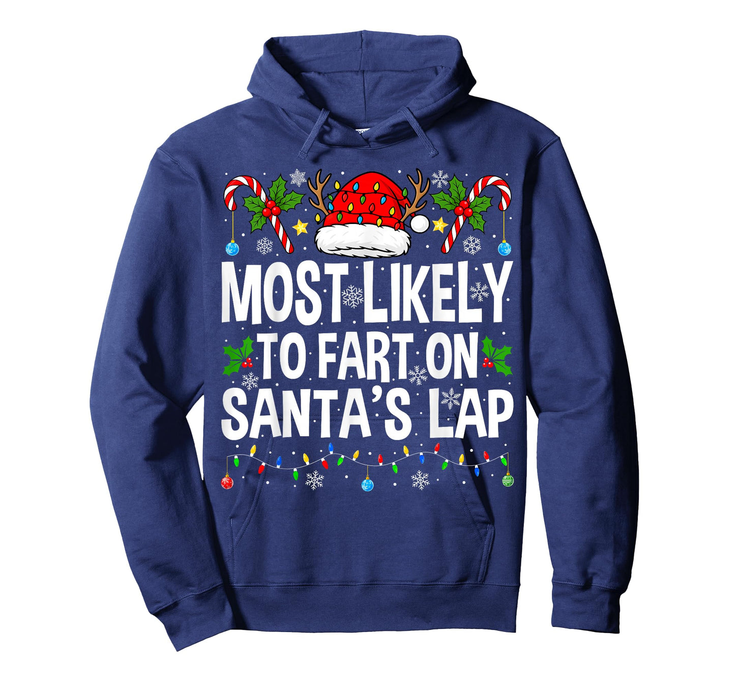 Most Likely to Fart On Santa's Lap Family Matching Christmas T-Shirt