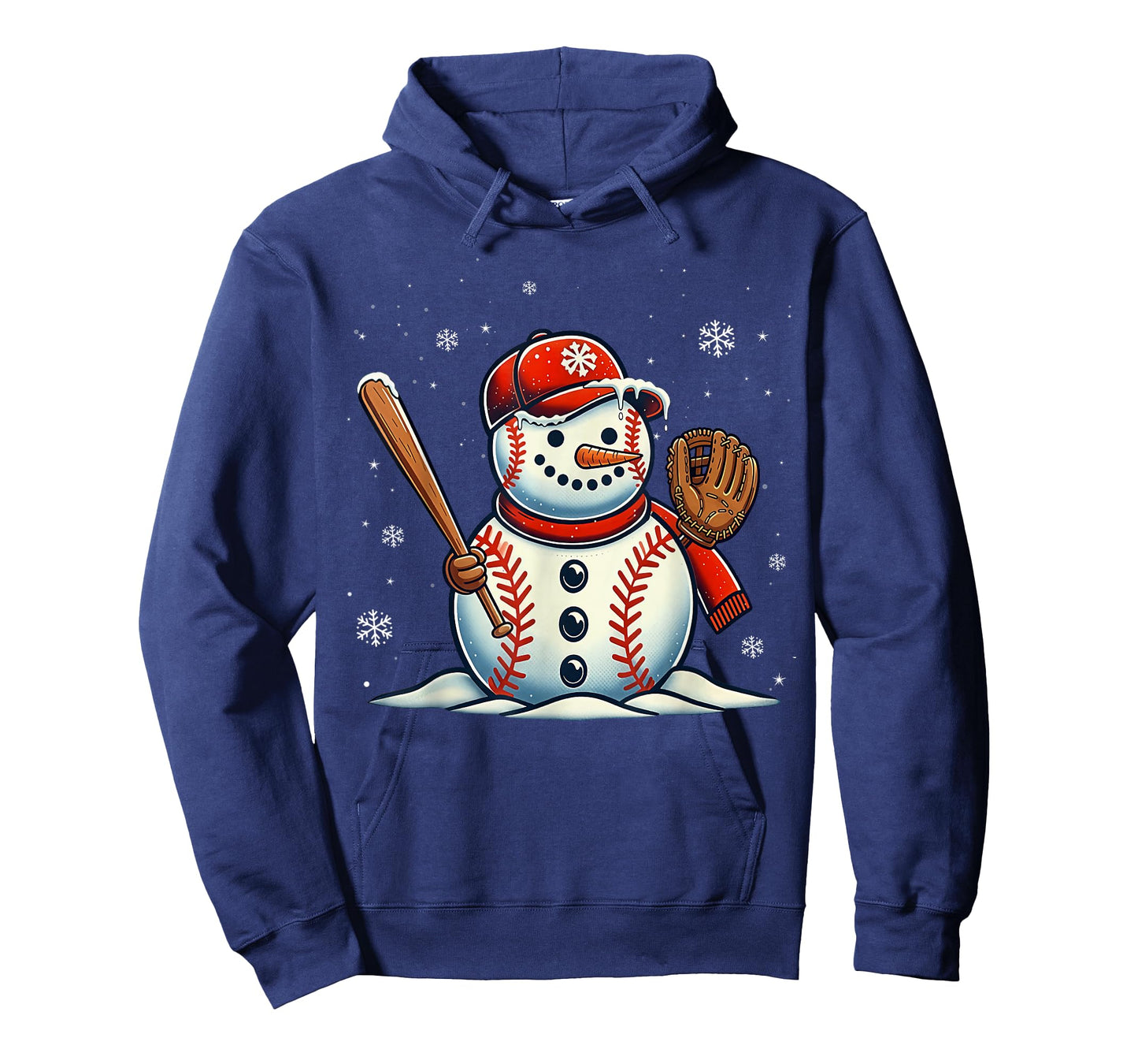 Christmas Baseball Snowman Boys Baseball Christmas Women Men T-Shirt