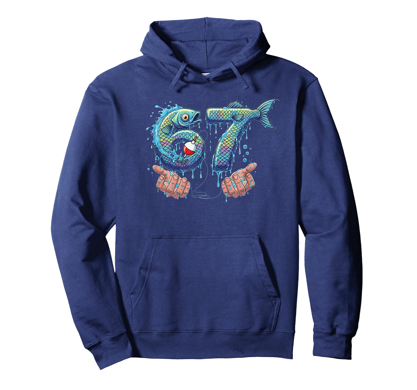 Fishing 67 Six Seven Funny Gen Alpha Meme Drip T-Shirt