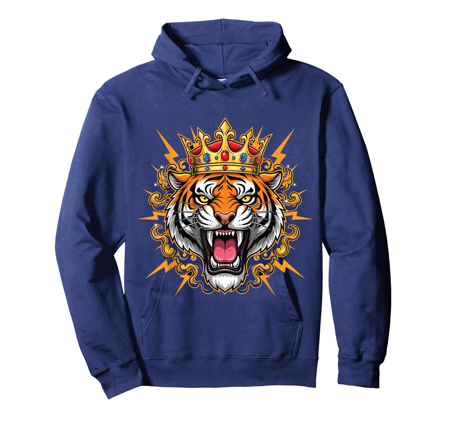 King Tiger Shirt Crown Roaring Animal Lovers T-Shirt
