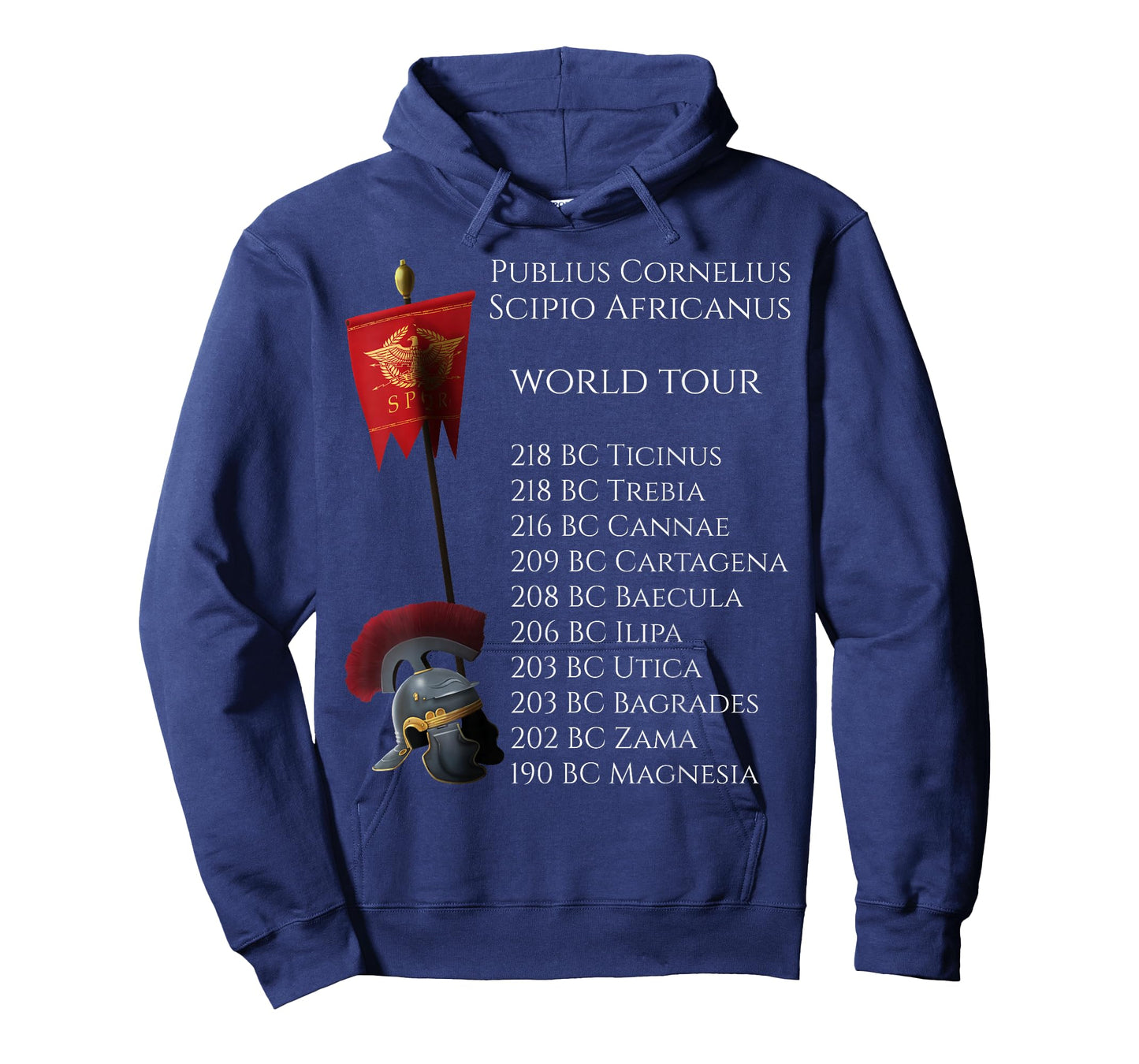Ancient Roman History SPQR - Scipio Africanus World Tour T-Shirt