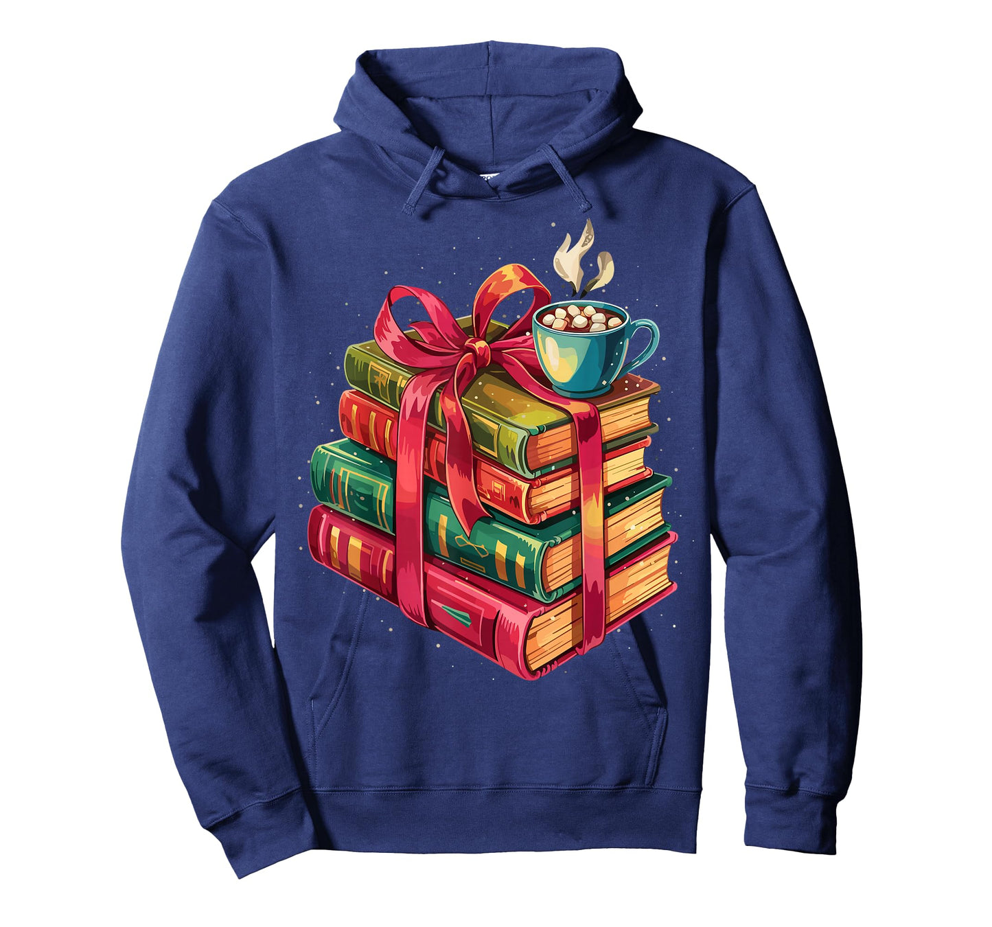 Book Lover Hot Cocoa Christmas Reading T-Shirt