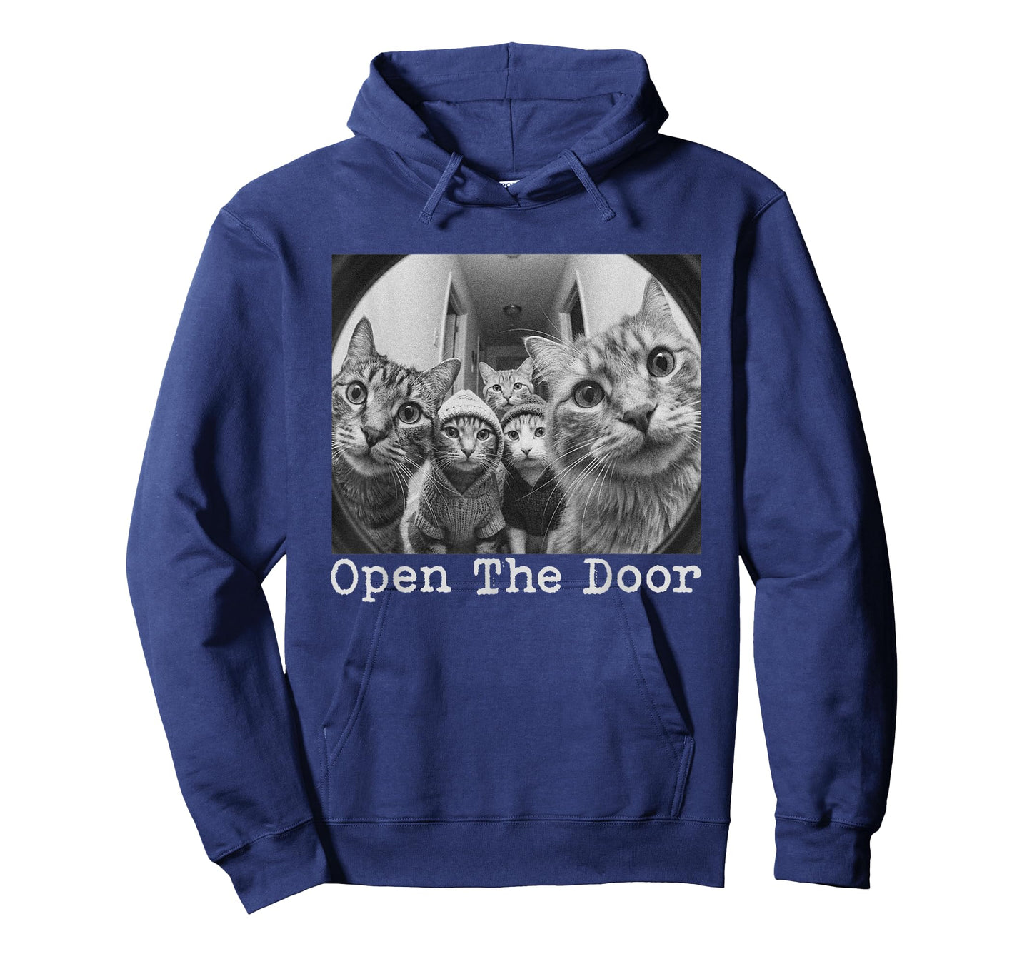 Open The Door Cat Gang Vintage Funny Cats Meme Men Women T-Shirt