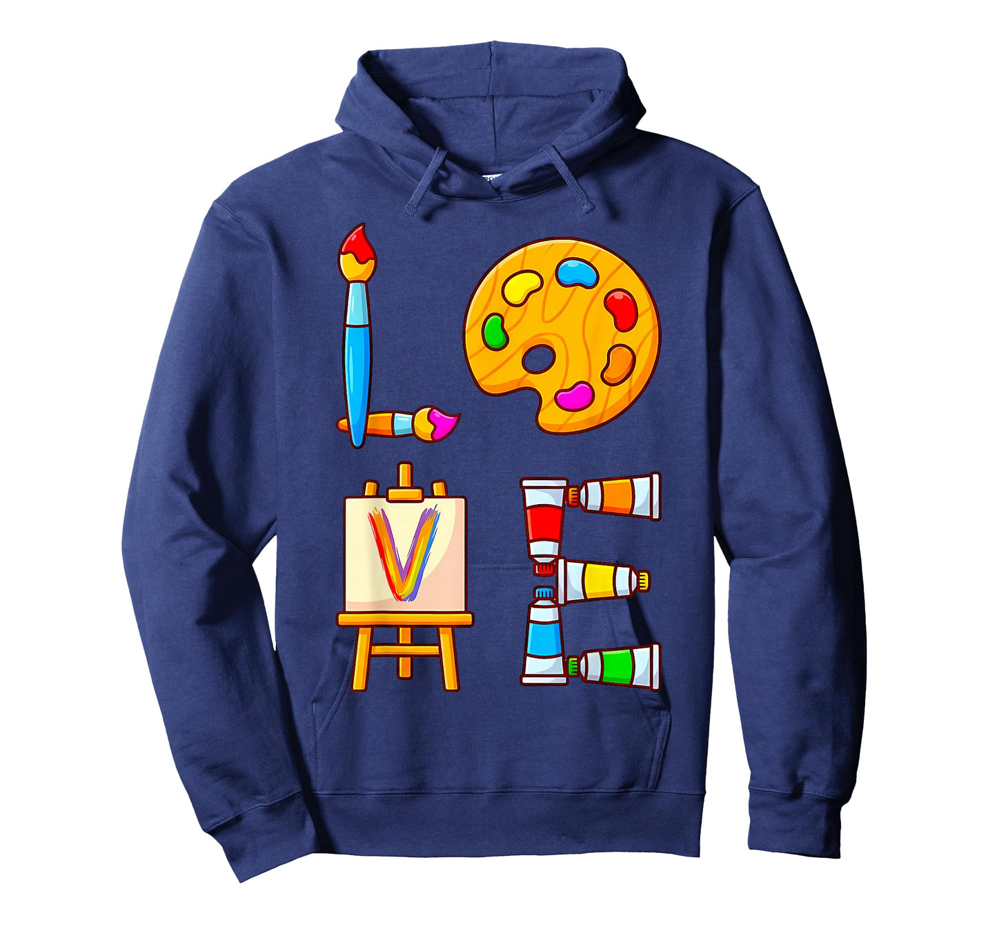 Art Teacher Valentine's Day Artist Love Paintbrush T-Shirt