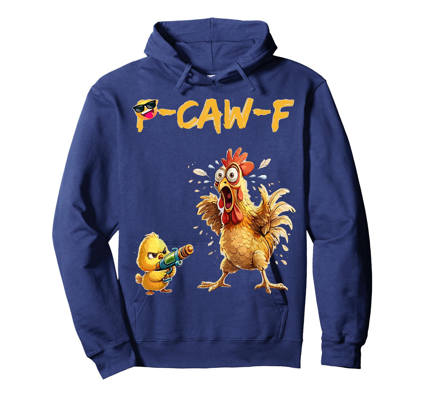 Funny Chicken Humor Quote Rooster Meme Caw F for Men Women T-Shirt