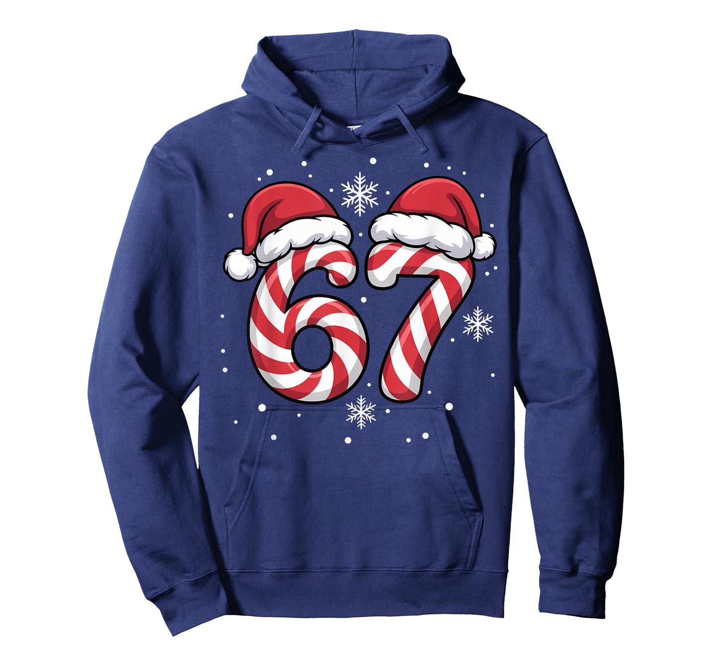 Viral 67 Candy Canes Santa Funny Holiday Kids Humor T-Shirt