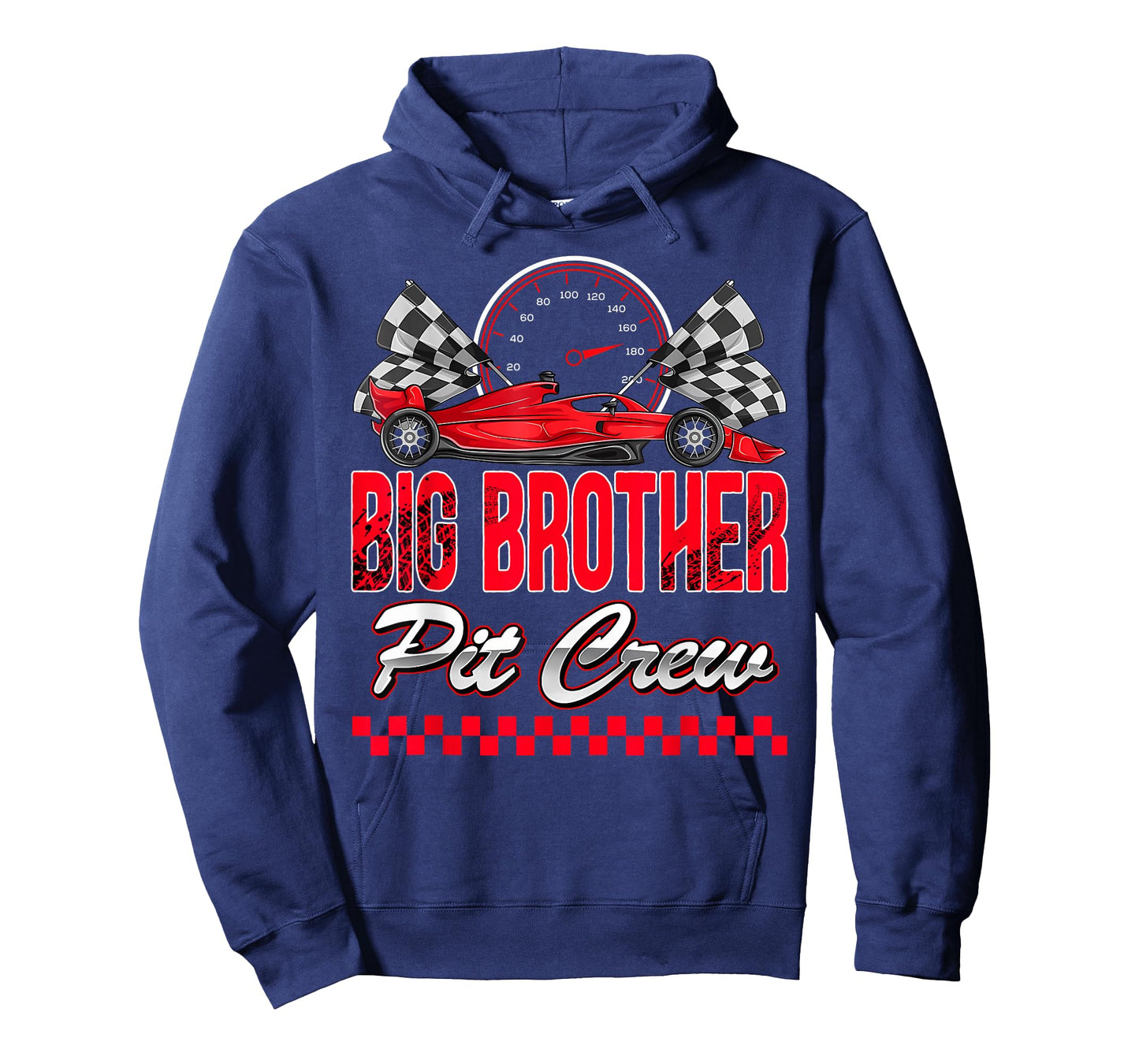 Big Brother Pit Crew Racing Family Race Car Birthday Boy T-Shirt