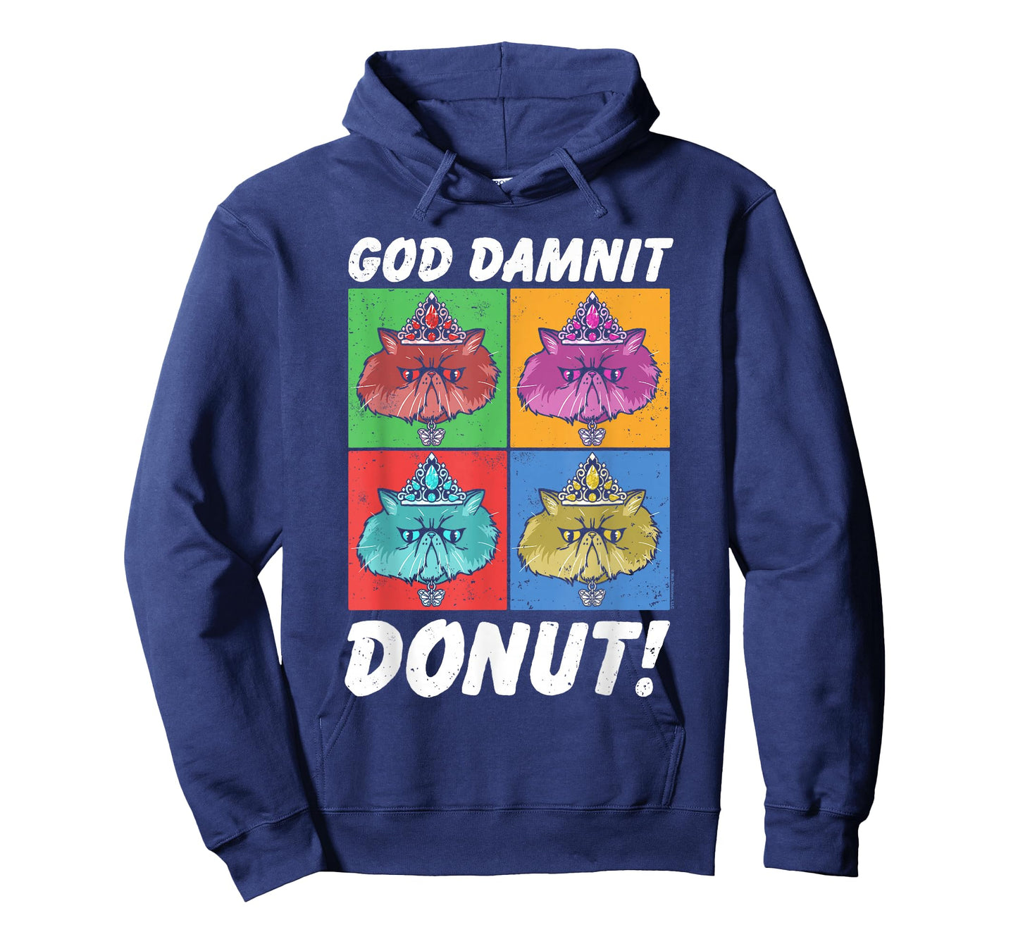 God Damnit Donut Cat Pop Art Book T-Shirt