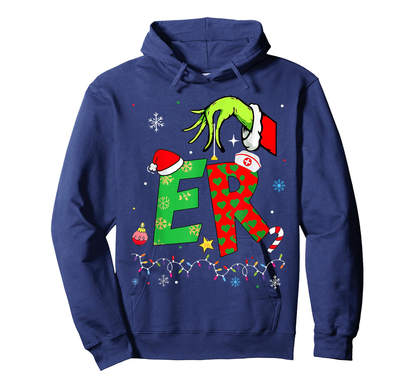 Emergency Department Xmas Holiday ER Nurse Christmas T-Shirt