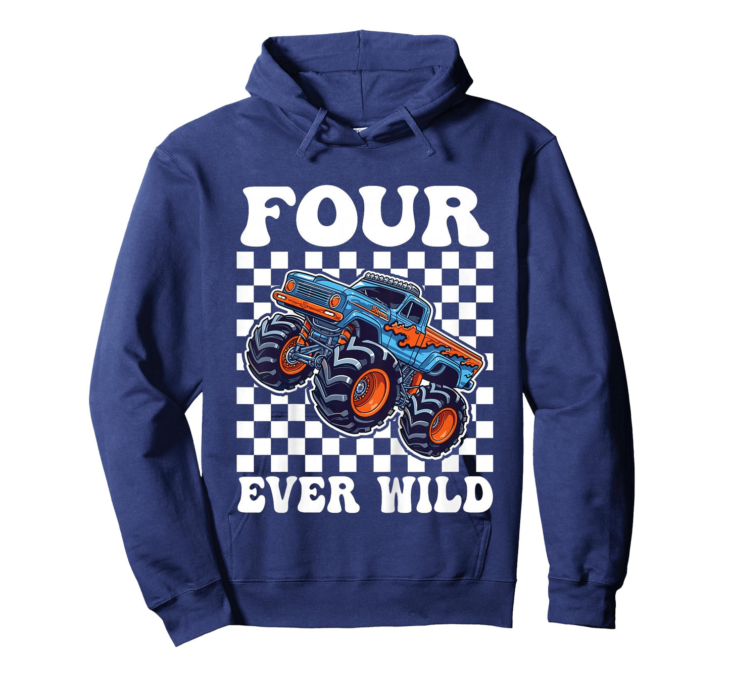 4th Birthday Monster Truck 4 Year Old Boys 4th Party T-Shirt