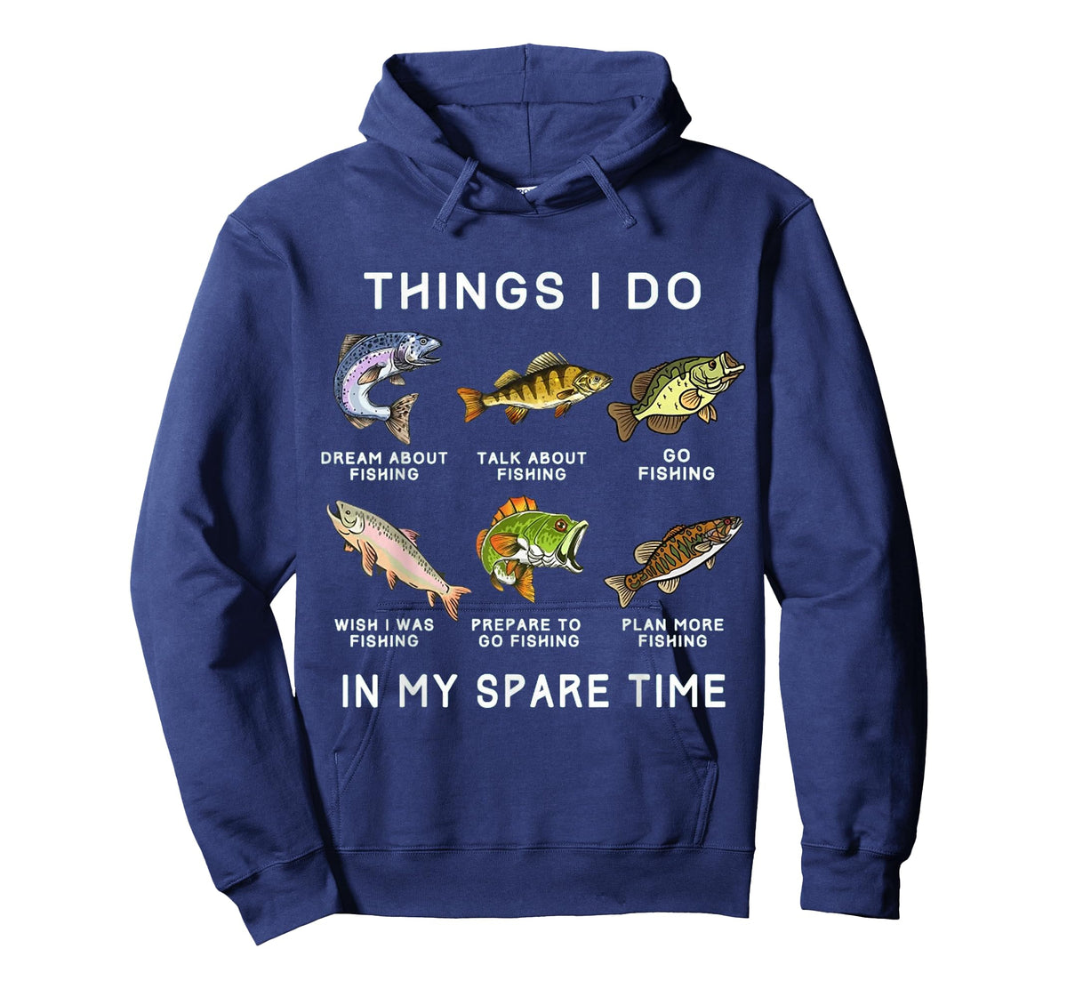 Things I Do in My Spare Time Fishing Boys Men Bass Fishing T-Shirt