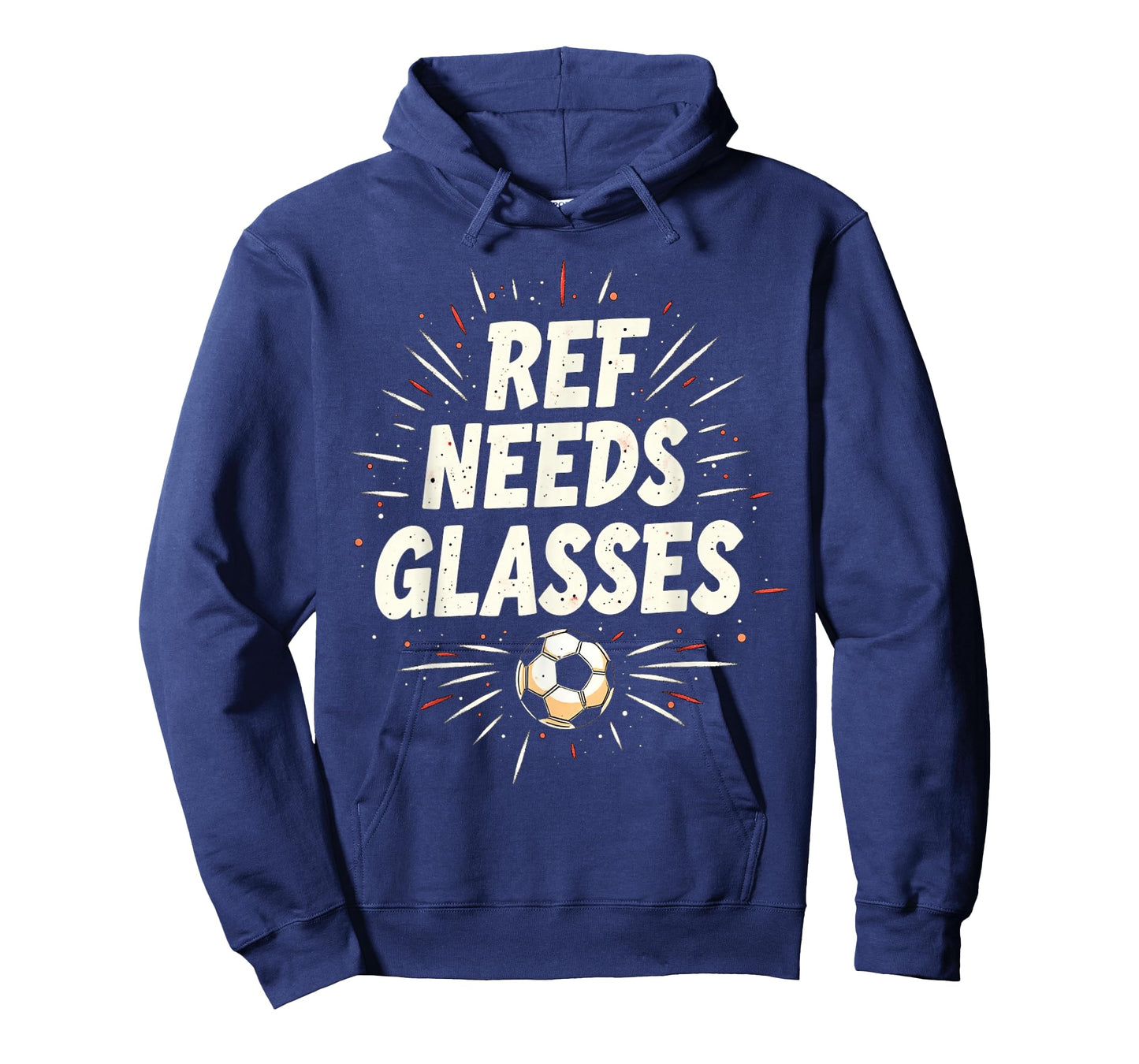 Funny Soccer Quote Gift Ref Needs Glasses T-Shirt