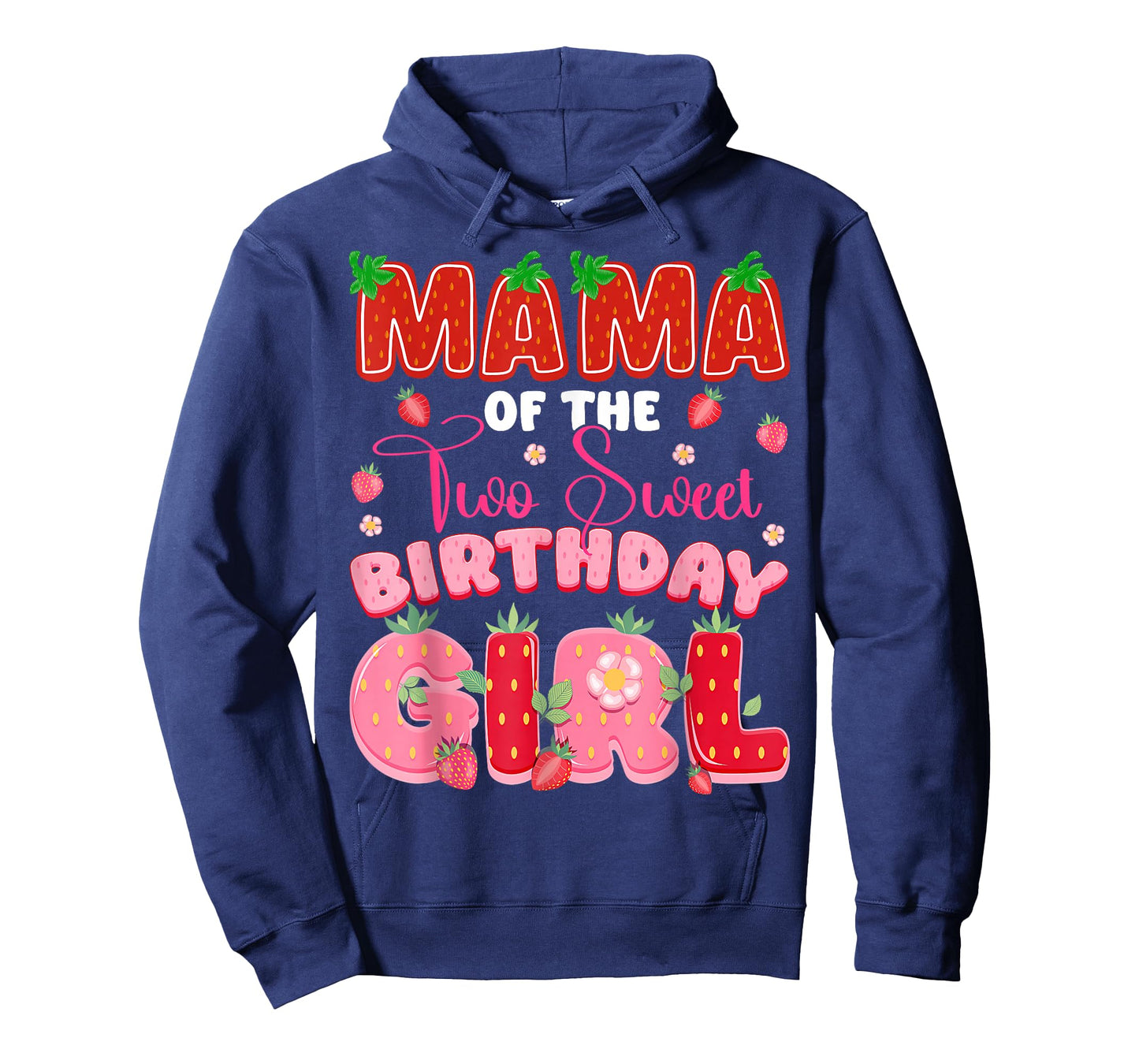 Mama of The Two Sweet 2nd Birthday Girl Strawberry Party T-Shirt